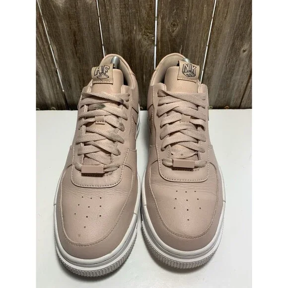 Nike Air Force 1 Pixel Beige Pink White CK6649-200 Women’s Shoe Size 10 - Picture 2 of 9